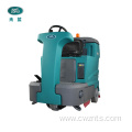 Ride on electric floor scrubber dryer machine